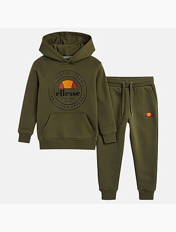 Ellesse - Set jas met capuchon en joggingbroek jongen bedrukt