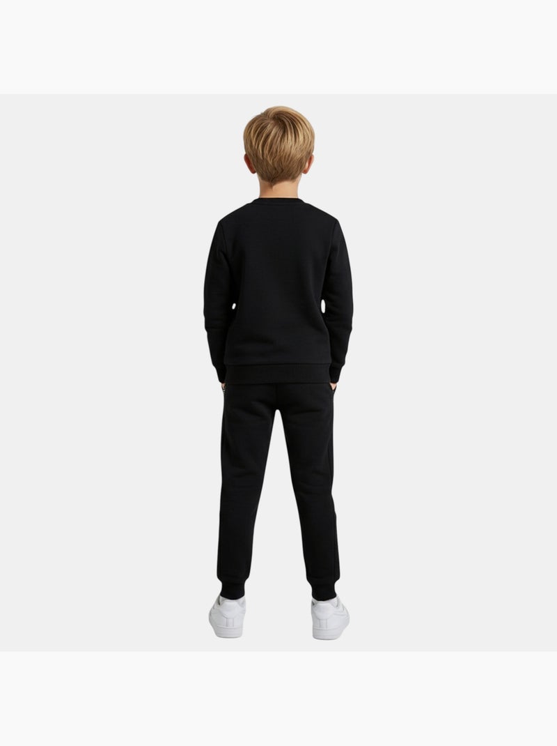 Ellesse - Set jas met capuchon en joggingbroek meisje bedrukt Zwart - Kiabi