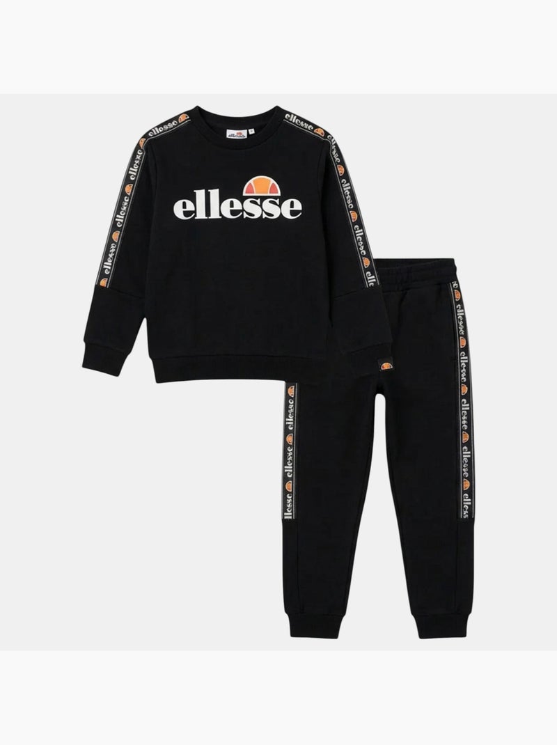 Ellesse - Set jas met capuchon en joggingbroek meisje bedrukt Zwart - Kiabi