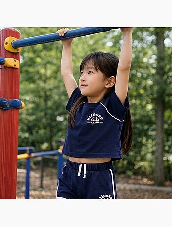 Ellesse - T-shirt avec logo et short fille