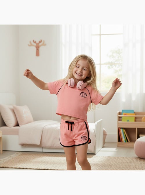 Ellesse - T-shirt avec logo et short fille - Kiabi