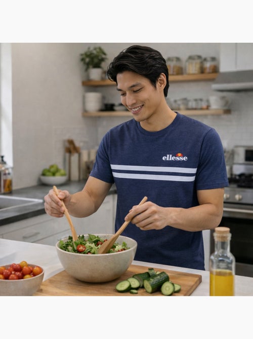 Ellesse - T-shirt manches courtes avec lignes horizontales Homme - Kiabi Ellesse - T-shirt manches courtes avec lignes horizontales Homme - Kiabi