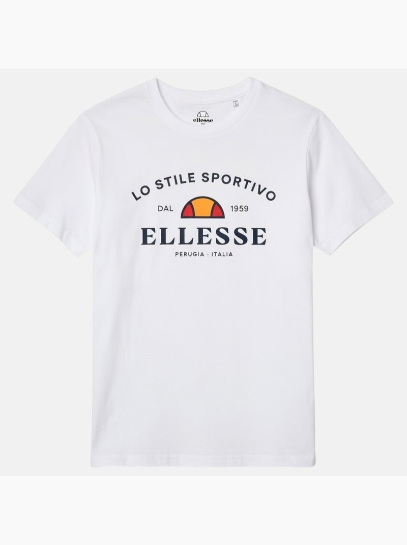 Ellesse - t-shirt manches courtes, col rond Blanc - Kiabi