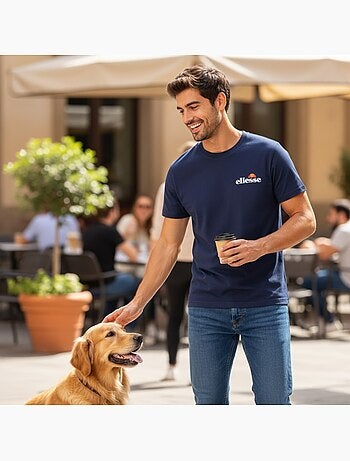 Ellesse - T-shirt manches courtes homme à imprimé