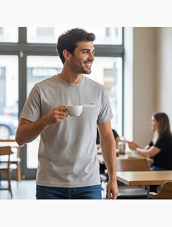 Ellesse - T-shirt manches courtes homme à imprimé