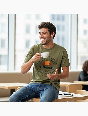 Ellesse - T-shirt manches courtes homme à imprimé