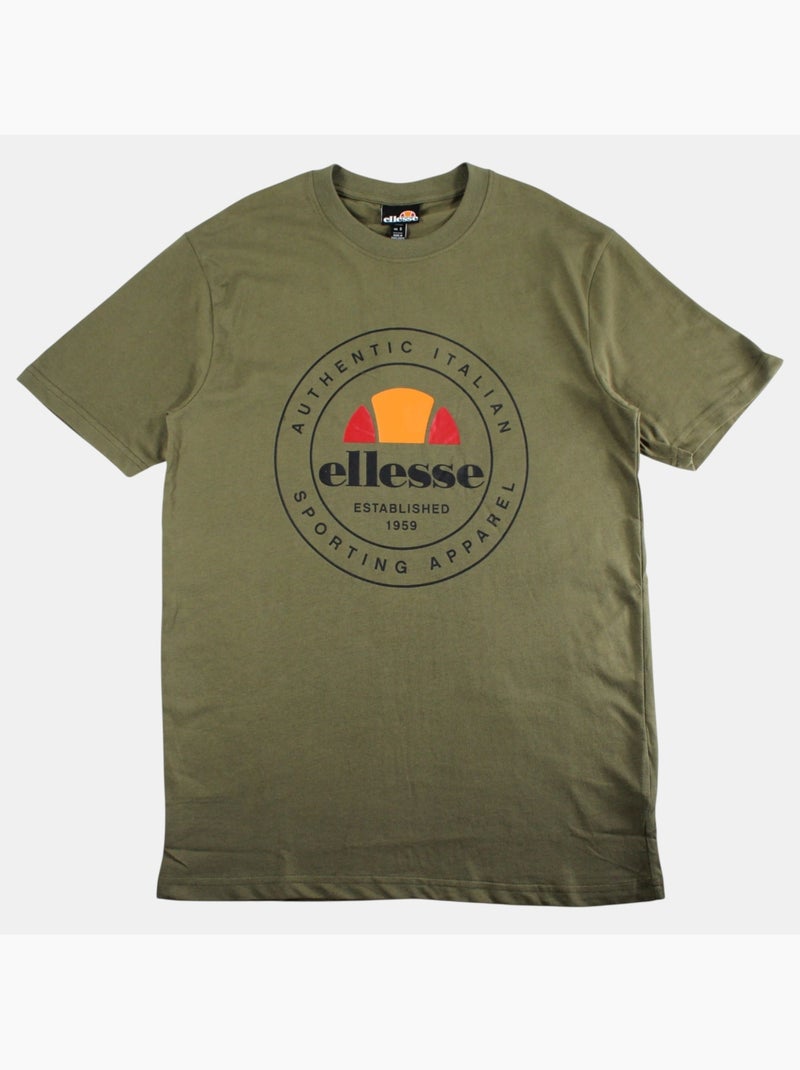 Ellesse - T-shirt manches courtes homme à imprimé Kaki - Kiabi