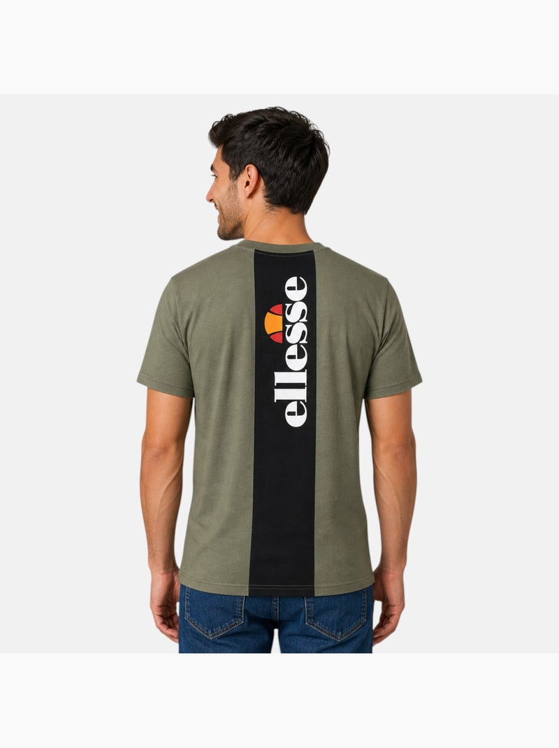 Ellesse - T-shirt manches courtes homme ? imprim? Kaki - Kiabi