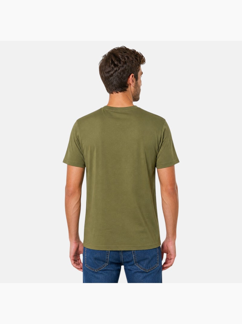 Ellesse - T-shirt manches courtes homme ? imprim? Kaki - Kiabi