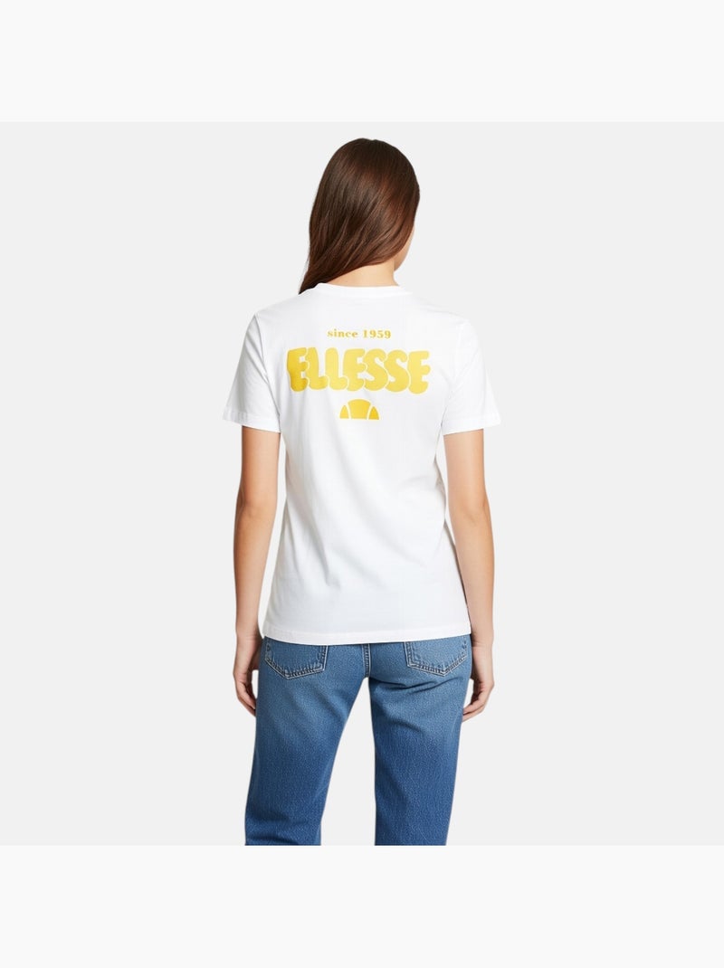Ellesse - Tee shirt femme manches courtes Blanc - Kiabi