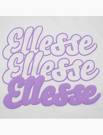 Ellesse - Top manches courtes Fille avec imprimé