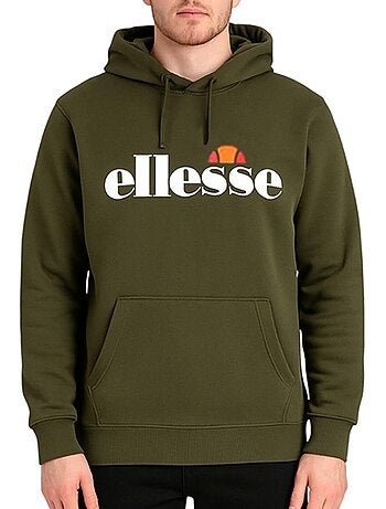 Ellesse kaki hoodie voor heren - sop23652a