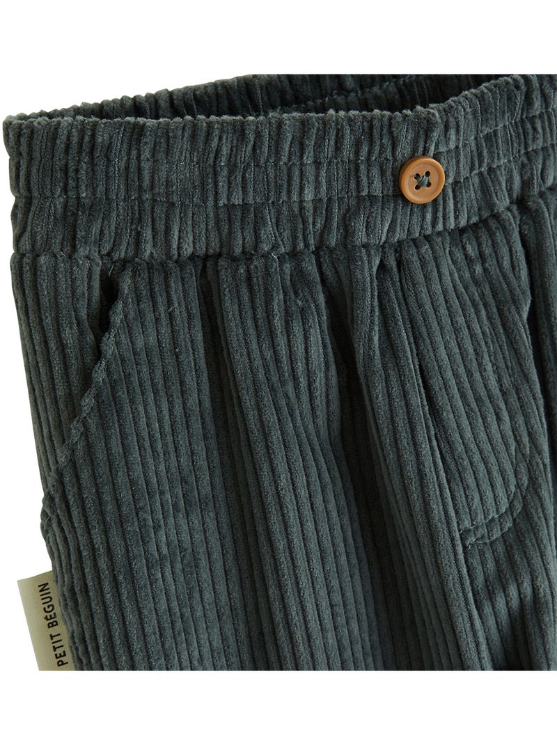 Elliott corduroy sweatshirt en broek babyset Groen - Kiabi