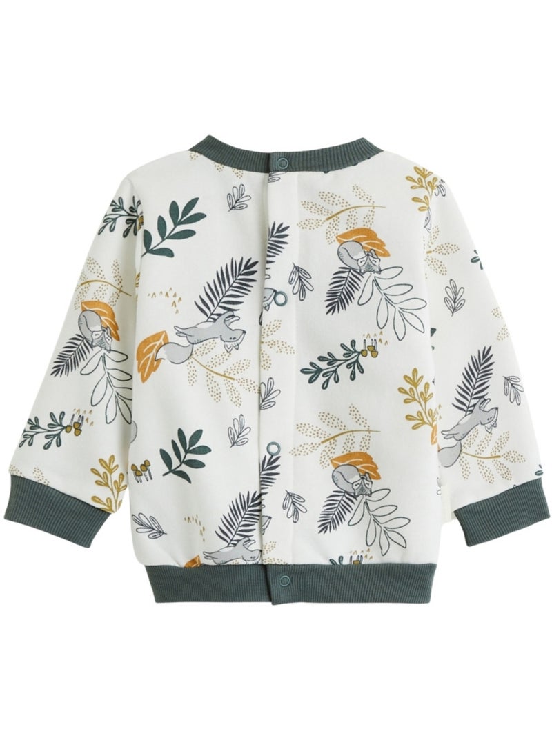 Elliott corduroy sweatshirt en broek babyset Groen - Kiabi