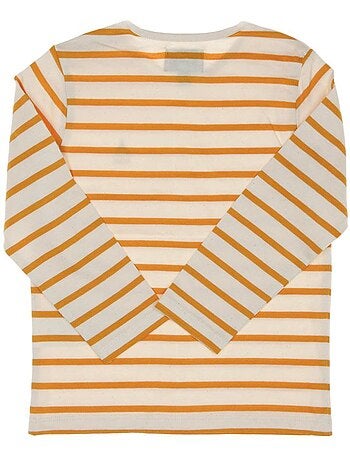 Eloris gestreept geel kinder t-shirt van eom