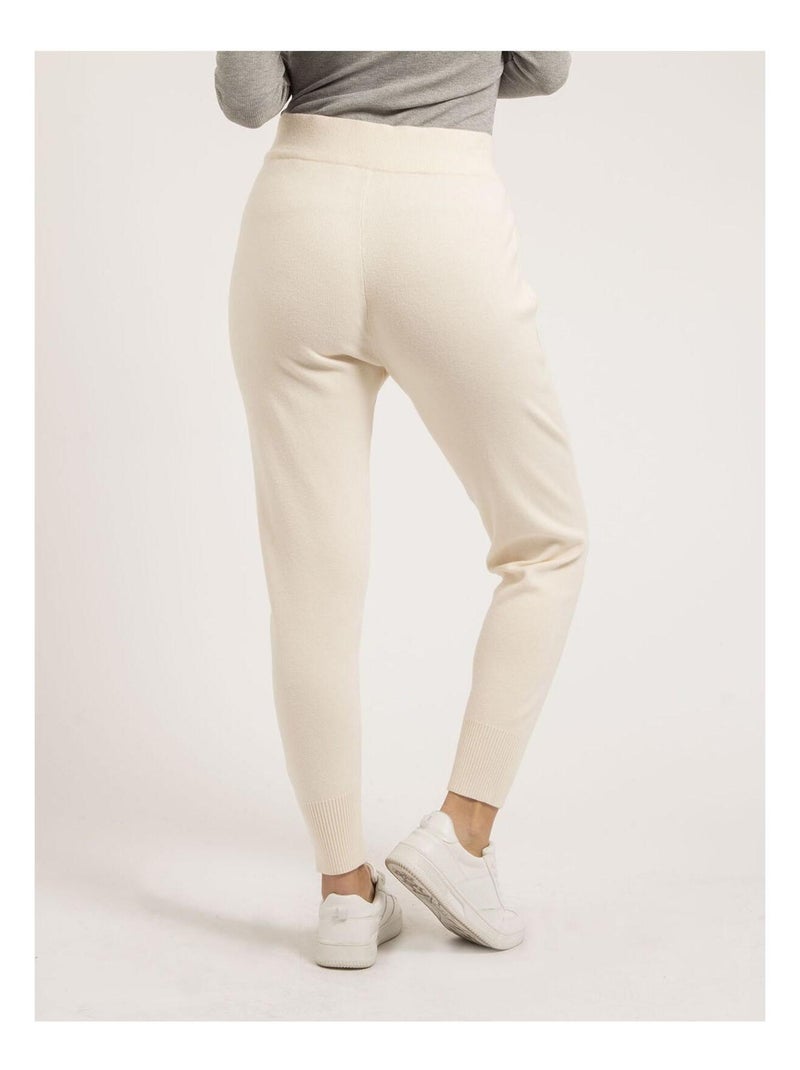 Elsa gebreide joggingbroek Beige - Kiabi