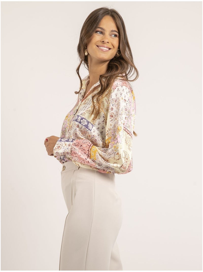 Elsy rechte broek Beige - Kiabi