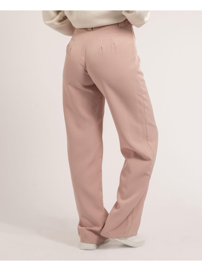 Elsy rechte broek Roze - Kiabi