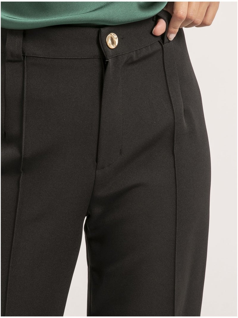 Elsy rechte broek Zwart - Kiabi