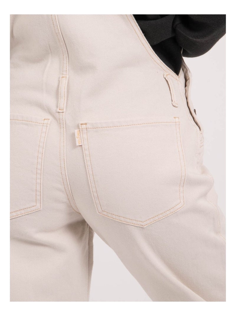 Elvine denim overalls Ecru - Kiabi