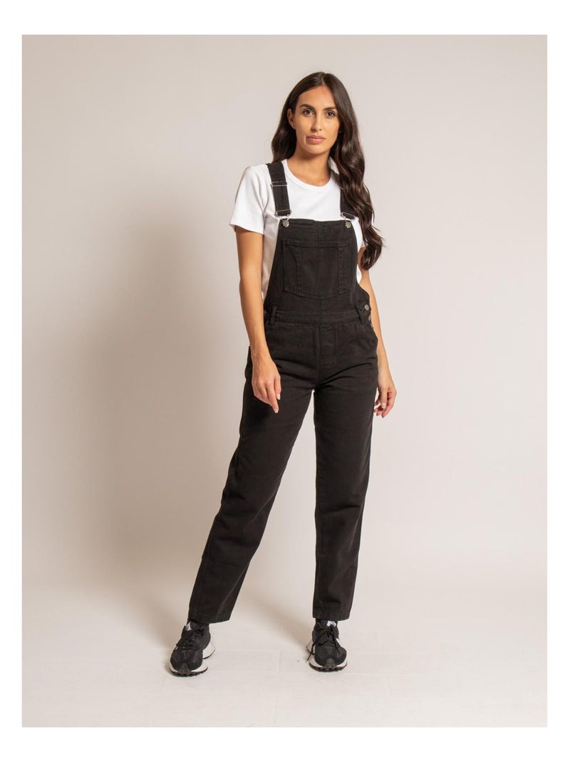 Elvine denim overalls Zwart - Kiabi
