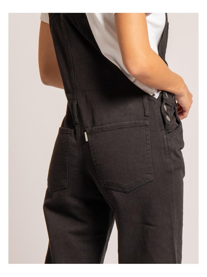 Elvine denim overalls Zwart - Kiabi