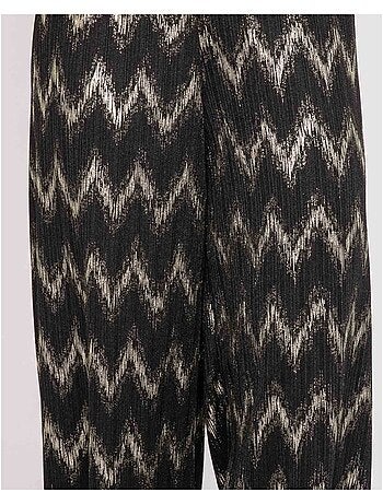 EMANTINE getextureerde soepele broek