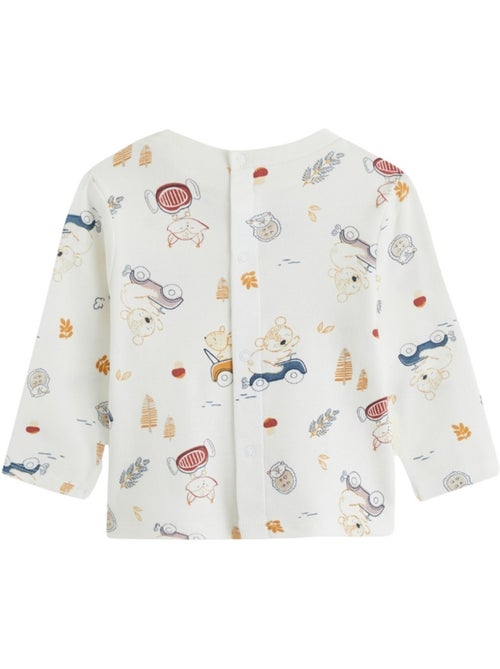 Emile gewatteerde katoenen babyoveralls en t-shirtset - Kiabi Emile gewatteerde katoenen babyoveralls en t-shirtset - Kiabi