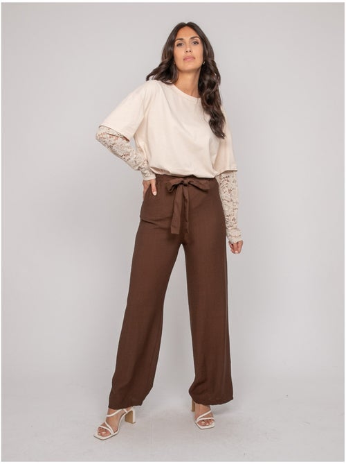 EMROSE wijde broek - Kiabi
