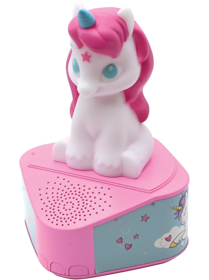 Enceinte bluetooth avec figurine lumineuse licorne Rose - Kiabi