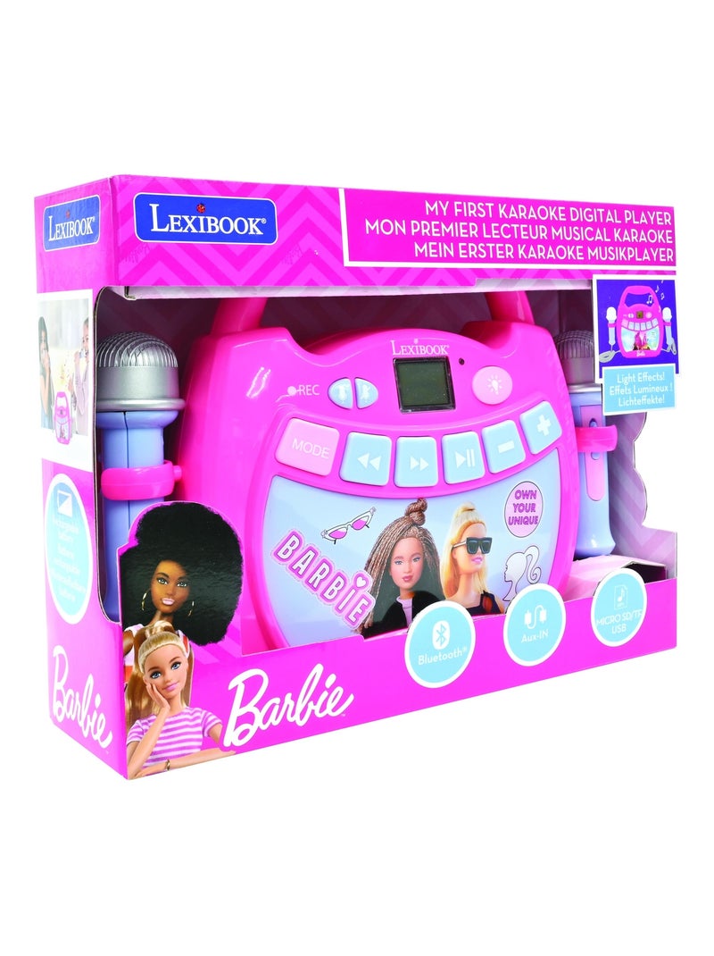 Enceinte bluetooth barbie avec micros Rose - Kiabi