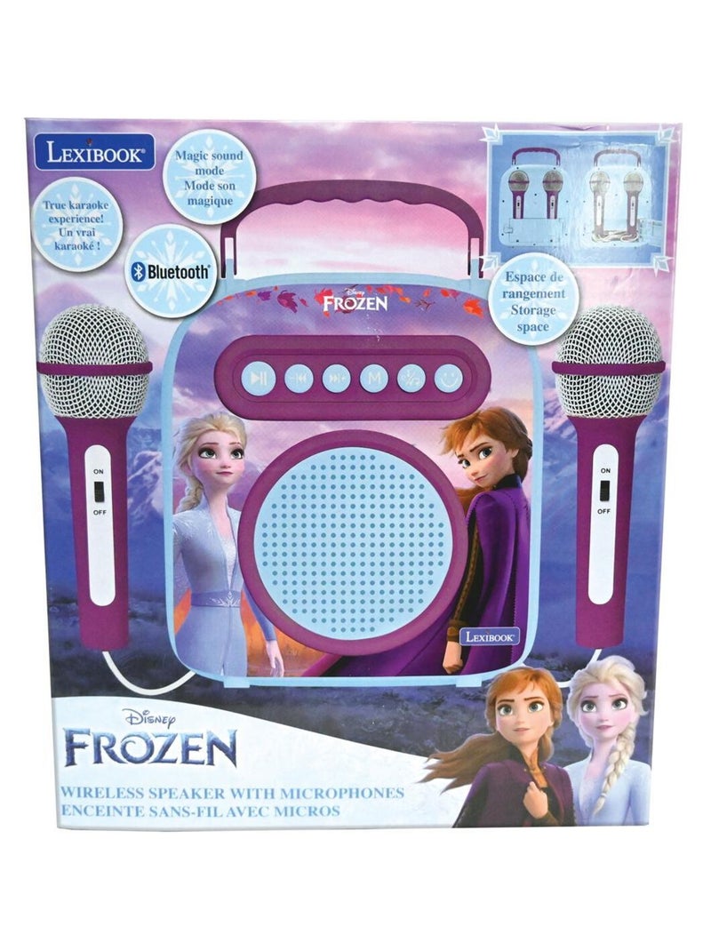 Enceinte bluetooth frozen avec micros Violet - Kiabi