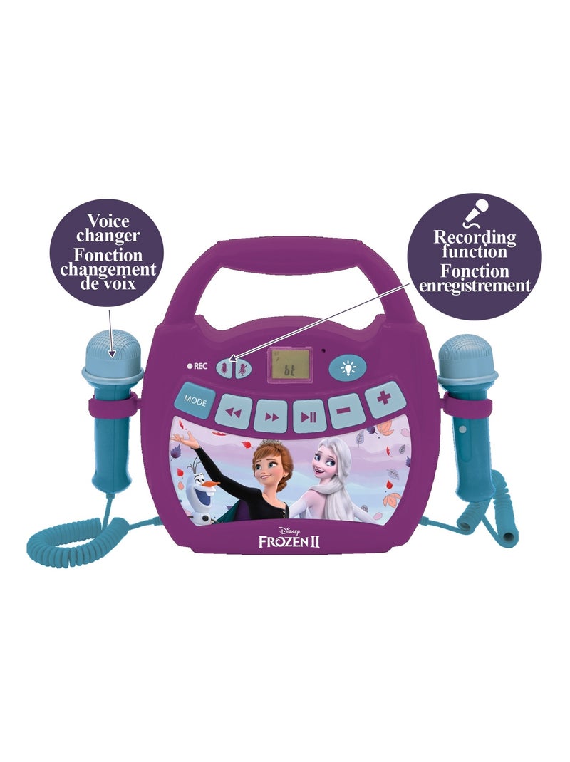 Enceinte bluetooth la reine des neiges avec micros Violet - Kiabi