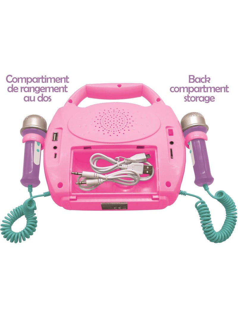 Enceinte bluetooth licorne avec micros Rose - Kiabi