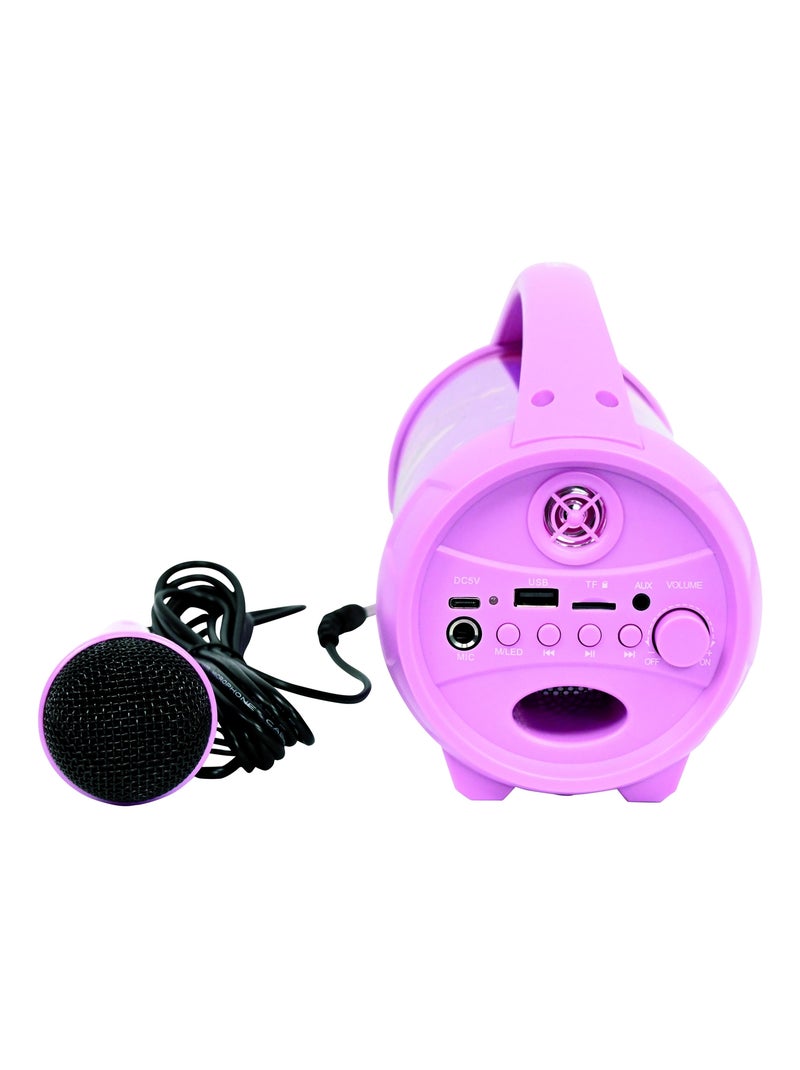 Enceinte bluetooth lumineuse avec micro angel stitch Rose - Kiabi