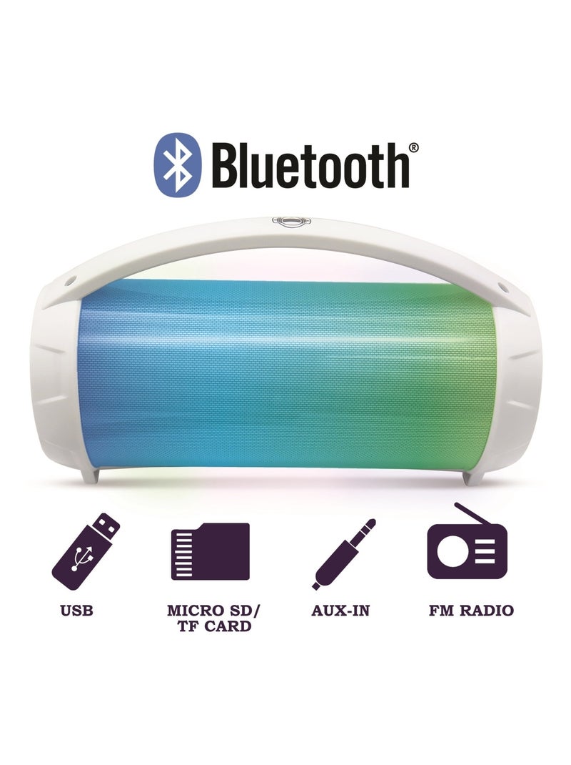 Enceinte bluetooth lumineuse avec micro iparty Blanc - Kiabi