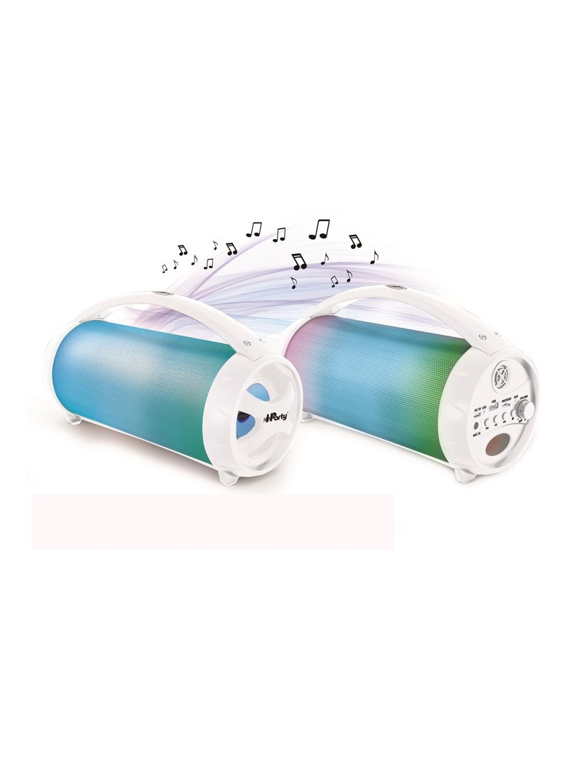 Enceinte bluetooth lumineuse avec micro iparty Blanc - Kiabi