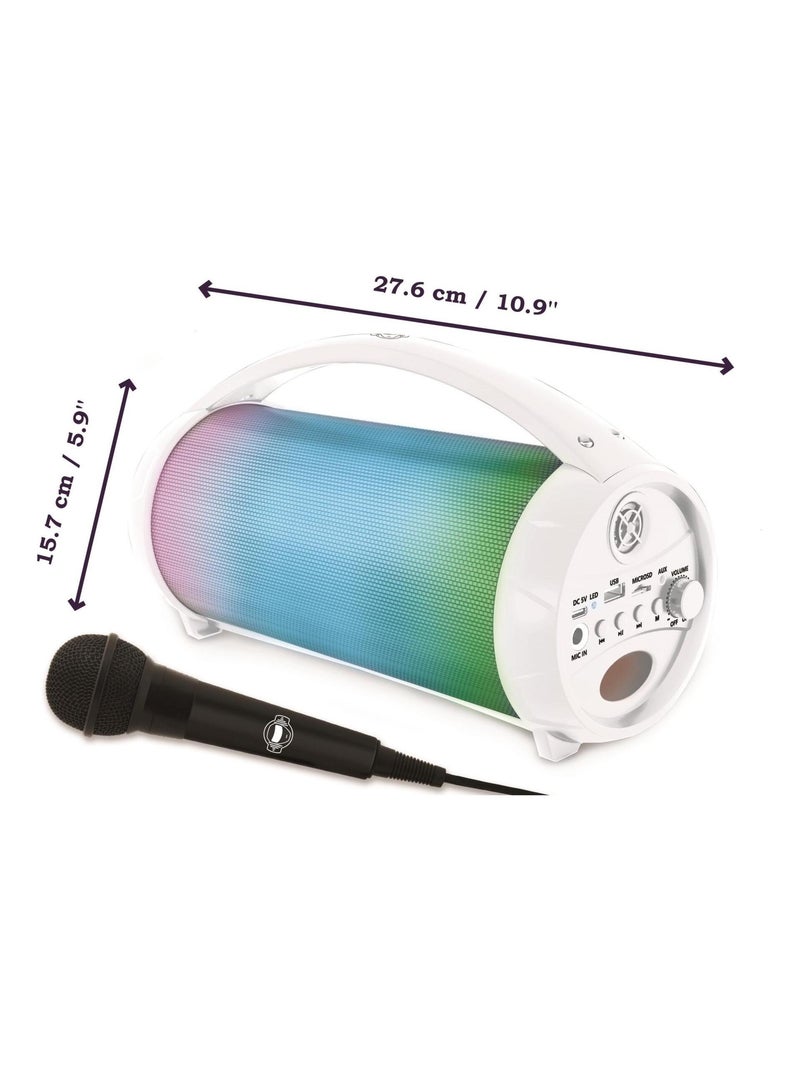 Enceinte bluetooth lumineuse avec micro iparty Blanc - Kiabi