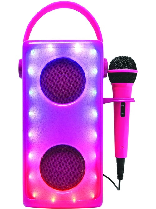Enceinte bluetooth lumineuse rose avec micro - Kiabi Enceinte bluetooth lumineuse rose avec micro - Kiabi