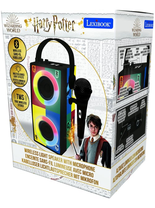 Enceinte bluetooth portable avec micro et effets lumineux harry potter - Kiabi Enceinte bluetooth portable avec micro et effets lumineux harry potter - Kiabi
