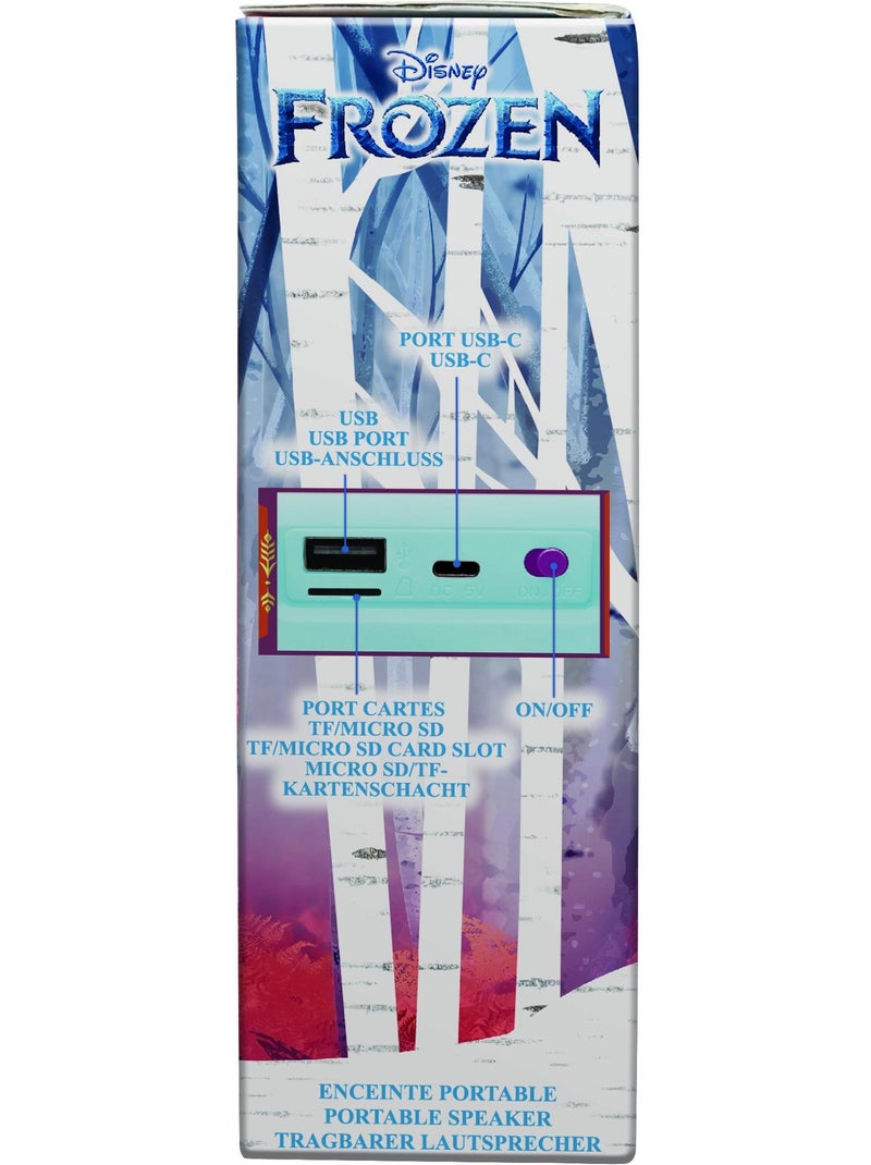 Enceinte bluetooth portable disney la reine des neiges Bleu - Kiabi