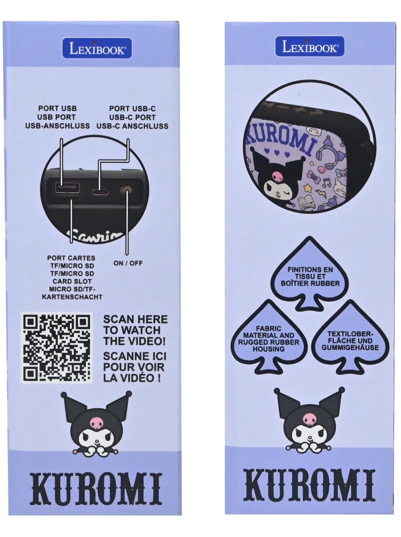 Enceinte bluetooth portable kuromi Violet - Kiabi