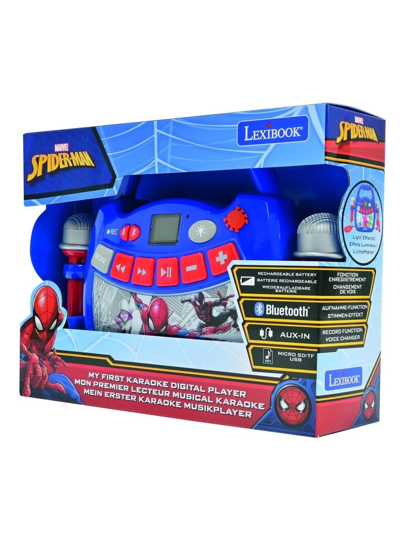 Enceinte bluetooth spider-man avec micros Bleu - Kiabi
