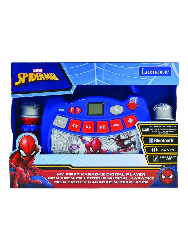 Enceinte bluetooth spider-man avec micros Bleu - Kiabi