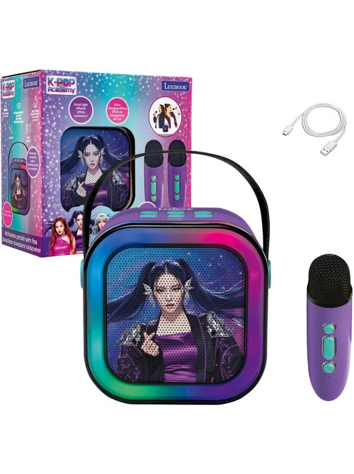 Enceinte karaoké portable k-pop academy avec deux microphones sans fil - Kiabi Enceinte karaoké portable k-pop academy avec deux microphones sans fil - Kiabi