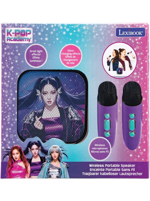 Enceinte karaoké portable k-pop academy avec deux microphones sans fil - Kiabi Enceinte karaoké portable k-pop academy avec deux microphones sans fil - Kiabi
