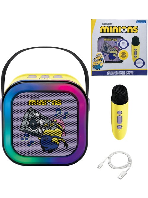 Enceinte karaoké portable minions avec un microphone sans fil - Kiabi Enceinte karaoké portable minions avec un microphone sans fil - Kiabi