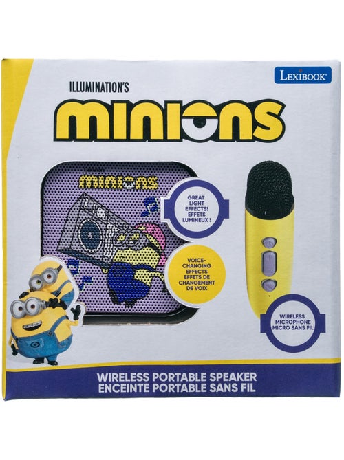 Enceinte karaoké portable minions avec un microphone sans fil - Kiabi Enceinte karaoké portable minions avec un microphone sans fil - Kiabi