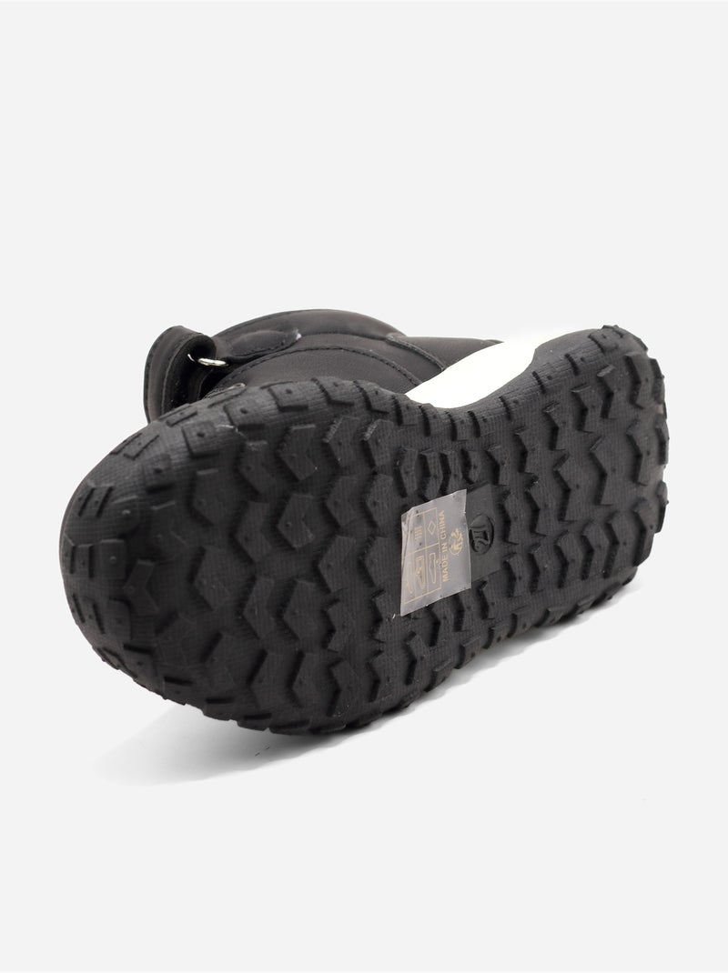 Enkelhoge schoenen met klittenbandsluiting Zwart - Kiabi