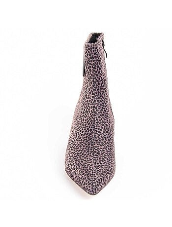 Enkellaars Met Hak Synthetisch Materiaal En Textiel Montevita